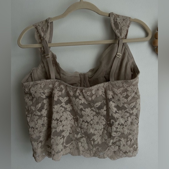 **NWT Aerie Show Off Chenille Lace Wireless Bralette size XL - Picture 5 of 5